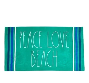Rae Dunn Beach Towels Peace Love Beach - Picture 1 of 1
