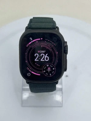 Desbloqueado Apple Watch Ultra 2 49MM Negro Titanio Verde Alpine Loop MX4Q3LW/A Foto 1 de 4