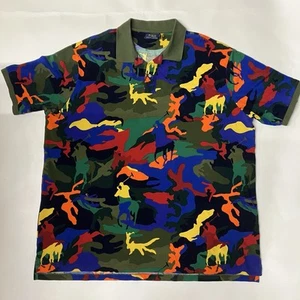 Nice 3XLT Polo Ralph Lauren Big & Tall All Over Polo Horse Camo Print Size - Picture 1 of 7