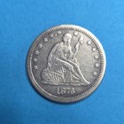 1876 Seated Silver Carson City Quarter  Dollar