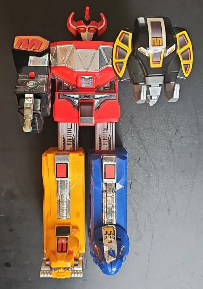 1991 Robot Megazord Power Rangers Plastique & Accessoires Bouclier & Pistolet - Photo 1/4