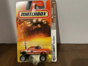 Matchbox All Terrain (2007) Orange Chevy K-1500 Toy Truck #97 Diecast NIOP - Picture 1 of 4