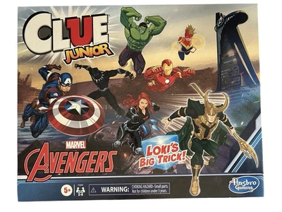 Hasbro Gaming Clue Junior Marvel Avengers Board Game - NEW IN BOX - Image 1 of 3