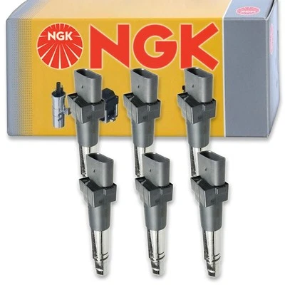 6 pc NGK Ignition Coils for 2004-2017 Volkswagen Touareg 3.2L 3.6L V6 Spark ej - Image 1 of 4