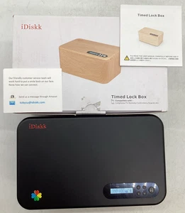 Idiskk Black Timed Lock Box, Phone Lock Box with Timer Unplug from Phones in Box - Bild 1 von 9