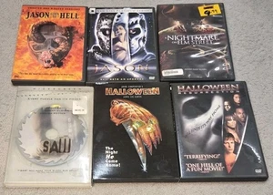 Horror Lot Halloween 1 & Resurrection\Jason Goes To Hell\Saw\Nightmare Elm DVDs - Picture 1 of 2