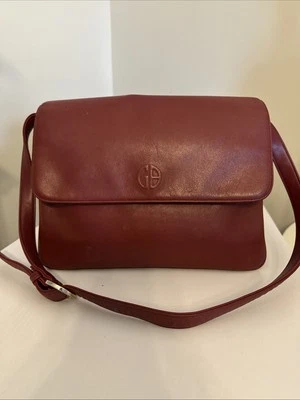 Giani Bernini Cartera Cuero Rojo Bolso de Hombro Cartera Foto 1 de 4