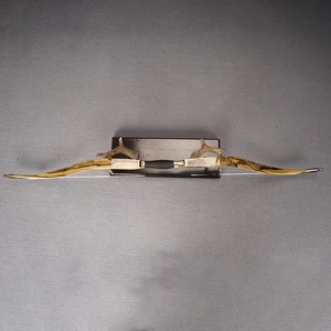 54 inch Crimea Tatar Bow Black And White Ebony Recurve Bow Archery Horse Bow - Picture 1 of 7