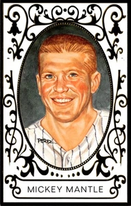 1990 Perez-Steele Master Works Series 1 Mickey Mantle #6 Postcard #658/10000 - Picture 1 of 2
