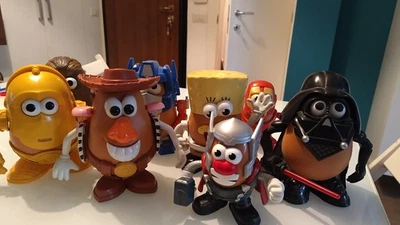 Collection of 19 mister Potato Head - Star Wars, Marvel, NBA, NFL - Immagine 1 di 4