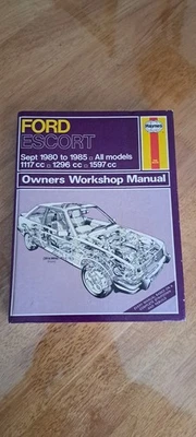 FORD ESCORT MK3 1980-1985 HAYNES WORKSHOP MANUAL 686 IN GOOD CLEAN COND FREE P&P - Image 1 of 4