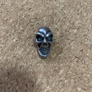 Bill Wall Leather Skull Beads #0418 - Picture 1 of 3