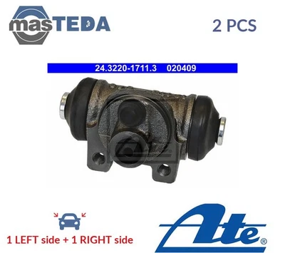 243220-17113 DRUM WHEEL BRAKE CYLINDER PAIR REAR ATE 2PCS FOR CITROËN XSARA,ZX - Image 1 of 4