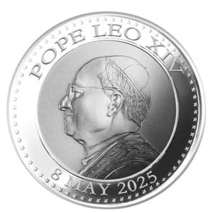 1pc 2025 Pope Leo XIV Commemorative Coin Silver Round - Picture 1 of 12
