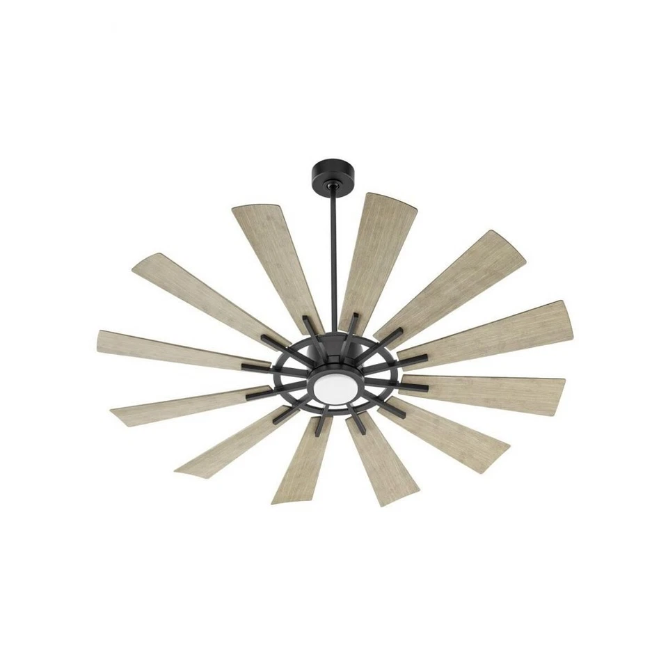 Cirque - 12 Blade Patio Fan with Light Kit-15 Inches Tall and 60 Inches - Image 1 of 1