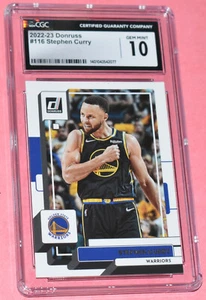 2022-2023 Panini Donruss #116 Stephen Curry - Warriors CGC 10 Gem Mint Top Pop - Picture 1 of 2