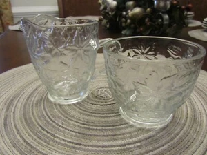 Princess House Zuckerdose (oben ohne) und Milchkännchen Fantasia Muster GA-A-26 - Bild 1 von 5