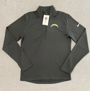 Nike Los Angeles Chargers Long Sleeve 1/4 Zip Mens Small Gray Pullover New - Picture 1 of 11
