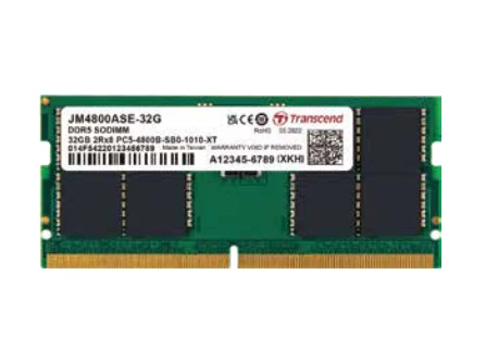 Transcend Memoria RAM 32 GB 1 GB DDR5 4800 MHz JM4800ASE-32G