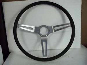 Vintage Original GM 3 Spoke Sport Grip Steering Wheel Black 69-75 Buick Chevy - Picture 1 of 9