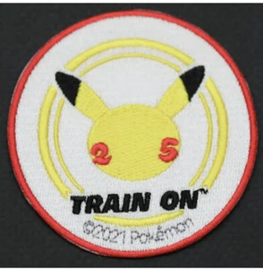 Pokemon 25th Anniversary "Train On" Patch - Picture 1 of 1