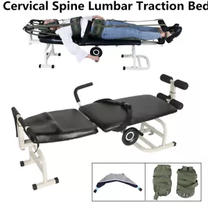 Cervical Spine Lumbar Traction Bed Table Therapy Massage Body Stretching Device - Picture 1 of 12