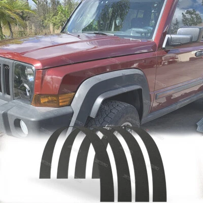 4 X Kits de carrocería ancha de arco de rueda con llamaradas de guardabarros flexibles para camioneta Jeep Commander de 6" Foto 1 de 4