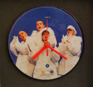 EAST 17 CLOCK Original Record Wall Desk Top PD7065 STAY ANOTHER DAY Picture Disc - Picture 1 of 3
