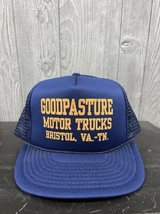 Vintage Good Pasture Motor Trucks Rope SnapBack Foam Trucker Hat Winner Brand - Picture 1 of 8