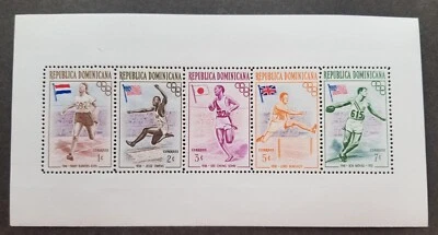 *FRETE GRÁTIS Dominica Summer Olympic Games Melbourne 1956 1957 Run Sport (ms) MNH - Imagem 1 de 4