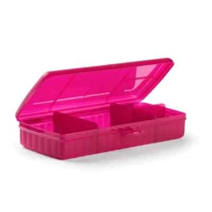 NEW Tupperware Pink Divided Lunch Box Sandwich Keeper Plus - Foto 1 di 1