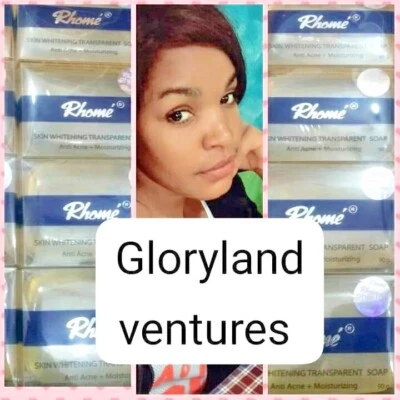 3 X Rhome skin Lightening +Whitening  Anti Acne & Moisturising Transparent Soap - Image 1 of 4