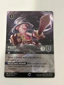 Piglet - Sturdy Swordsman (Enchanted) ( Lorcana ) -Near Mint Holofoil - Picture 1 of 10
