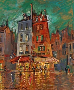 Paris at Night, Venice Street Painting by Konstantin Korovin Reproduction - Picture 1 of 3