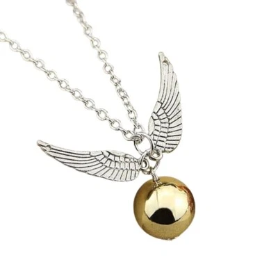 HARRY POTTER COLLANA BOCCINO D'ORO, COLORE ORO/ARGENTO, QUIDDITCH - Immagine 1 di 4
