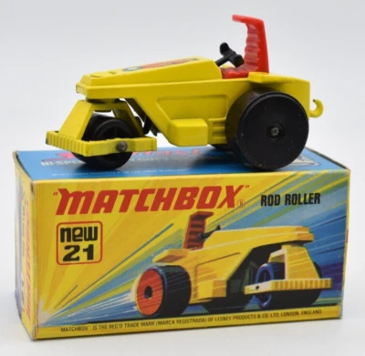 Matchbox Superfast #21 Rod Roller yellow. England Base. Box - Image 1 of 4
