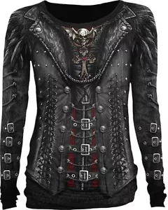 SPIRAL DIRECT GOTHESS WRAP Allover LADIES Long SLEEVE/Gothic/Elegance/Corset - Picture 1 of 3