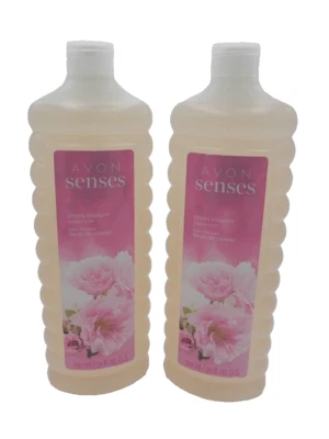 Avon Senses Bubble Bath: CHERRY BLOSSOM, LOT of 2, (24 oz. Each), New, Sealed - Image 1 of 3