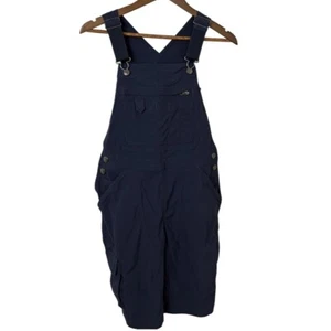 Duluth Trading Overalls Cargo Shorts Womens XS Gray Blue Heirloom Gardening Bibs - Imagen 1 de 13