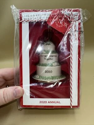 LENOX 2020 Annual OUR FIRST CHRISTMAS Ornament WEDDING CAKE - Image 1 of 3