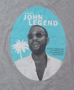John Legend Legendary LIV Nightclub Miami Beach Concert t shirt guitar rock - Picture 1 of 6