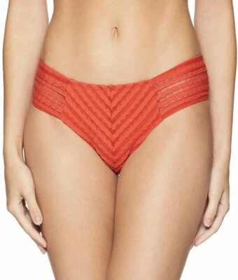 ROBIN PICCONE CARLY LENGÜETA LATERAL MALLA SUPERPOSICIÓN BIKINI PARTE INFERIOR PIMENTO TALLA S PEQUEÑO Foto 1 de 4