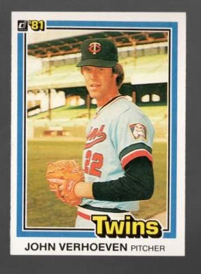 1981 Donruss John Verhoeven Minnesota Twins #564 Near Mint or Better - Image 1 of 2