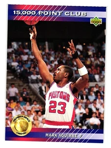 1992-93 Upper Deck 15000 Point Club Detroit Pistons Mark Aguirre - Bild 1 von 2
