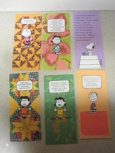 LOT OF 6 VINTAGE UNUSED PEANUTS SCHULZ HAPPY BIRTHDAY CARD  1950 - 1958 - Picture 1 of 11