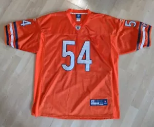 Authentic Brian Erlacker Chicago Bears Orange Stitched Jersey Size 54 - Picture 1 of 17