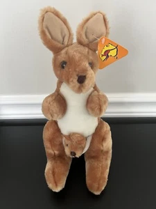 Vintage Plush Kangaroo And Joey By Citer - Picture 1 of 2
