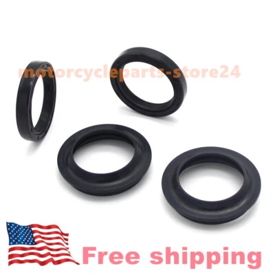 Front Fork Oil Seal Dust Wiper Boot Kit For Yamaha FZR400 88-90/ FZR600N 1989-93 Foto 1 de 4