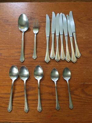 Cuchillo cuchara cubiertos acero inoxidable brillante Oneida Northland PERCEPTION 14 Foto 1 de 4