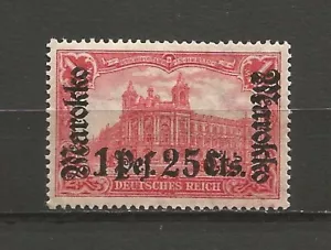 Reich Auslandpostamter kolonien Marokko 1911 Mi 55 II B A MH* - Bild 1 von 1